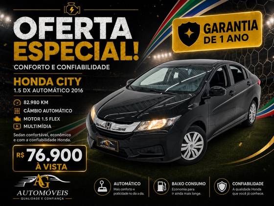 HONDA CITY 1.5 EXL 16V FLEX 4P AUTOMÁTICO